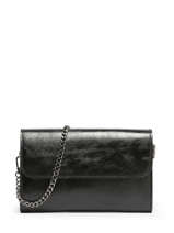 Cross Body Tas Nine Leder Milano Zwart nine NI23064N