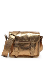 Cross Body Tas La Sacoche Leder Paul marius Goud vintage S