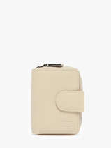 Portefeuille Leder Crinkles Beige caviar 14277