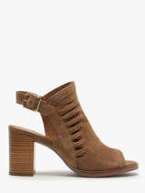 Enkellaarsjes Met Hak Liset Uit Leder Alpe Bruin women 50981101