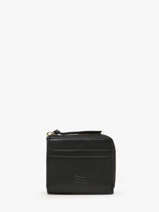 Compacte Ritsportefeuille Caviar Leder Crinkles Zwart caviar 14316