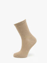 Sokken Pieces Beige socks women 17078534