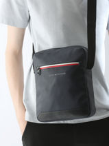 Cross Body Tas Tommy hilfiger Blauw essentiel AM12199-vue-porte