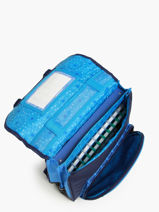 Boekentas 2 Compartimenten Snowball Blauw foot 46135-vue-porte