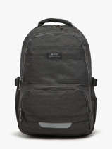 Rugzak 2 Compartimenten Miniprix Zwart backpack 336