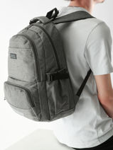 Rugzak 2 Compartimenten Miniprix Grijs backpack 336-vue-porte