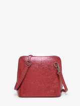 Cross Body Tas Nine Leder Milano Rood nine NI23117N