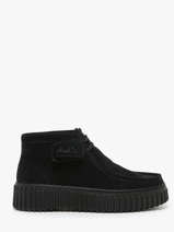Derby Veterschoenen Torhill Moss Uit Leder Clarks Zwart women 26179360