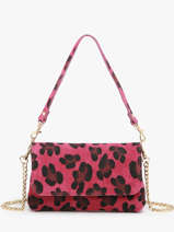 Cross Body Tas Velvet Leopardo Leder Milano Roze velvet leopardo VL24063