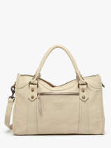 Handtas Cow Leder Basilic pepper Beige cow BCOW22