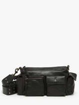 Cross Body Tas Cargo Leder Basilic pepper Zwart cargo BCAR01