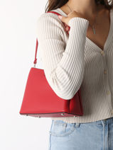 Cross Body Tas Grained Miniprix Rood grained 20BE0901-vue-porte