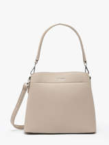 Schoudertas /cross Body Grained Miniprix Beige grained F8515