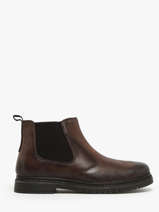 Chelsea Boots Barton Comfort Uit Leder Bugatti Bruin men 331AON32