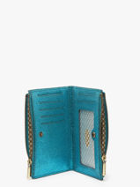 Portefeuille Leder Mila louise Blauw vintage 3576BB-vue-porte