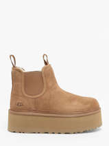 Boots Neumel Platform Chelsea Uit Leder Ugg Bruin accessoires 1134526