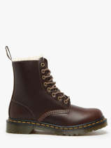 Enkellaarsjes 1460 Pascal Serena Uit Leder Dr martens Bruin women 32019777