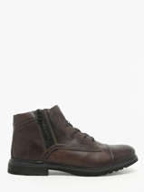 Enkellaarzen Vittore Uit Leder Bugatti Bruin men 321AOU3L