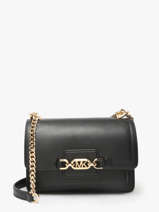 Cross Body Tas Heather Leder Michael kors Zwart heather S2G7HC0L