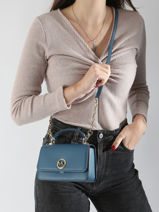 Cross Body Tas Delancey Leder Michael kors Blauw delancey T4GD8C5L-vue-porte