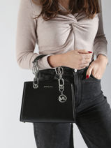 Cross Body Tas Cynthia Leder Michael kors Zwart cynthia F4SCYS5T-vue-porte