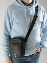 Cross Body Tas Tommy hilfiger Zwart business AM12711-vue-porte
