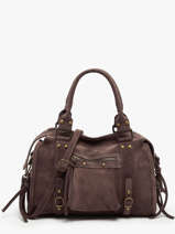 Schoudertas Velvet Leder Milano Bruin velvet VE24094