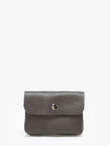 Portemonnee Leder Milano Bruin caviar CA23092