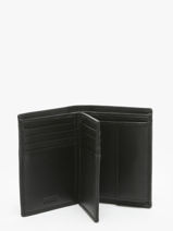 Portefeuille Met Portemonnee Leder Hugo boss Zwart grained HLG416A-vue-porte