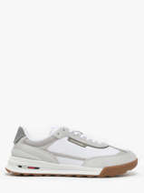 Sneakers Uit Leder Tommy hilfiger Wit men 5328YBS