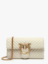 Cross Body Tas Love Bag Quilt Leder Pinko Wit love bag quilt A0GK