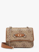 Cross Body Tas Izzy Polyurethaan Guess Bruin izzy OS865419