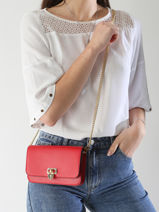 Avondtas Tanner Heart Padlock Leder Lauren ralph lauren Rood tanner 32962115-vue-porte