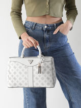 Handtassen Izzy Polyurethaan Guess Wit izzy PG952106-vue-porte