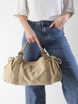 Schoudertas Canvas Katoen Gerard darel Groen canvas DBS01450-vue-porte