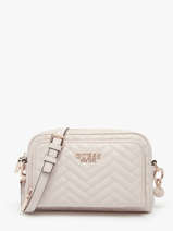 Cross Body Tas Eco Carly Polyurethaan Guess Beige eco carly QG950814