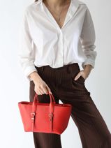 Handtas Moore Leder Michael kors Wit moore R5G9OS1L-vue-porte