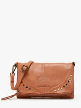 Cross Body Tas Glam Eyelet Leder Basilic pepper Bruin glam eyelet BGLE43
