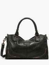 Handtassen Glam Eyelet Leder Basilic pepper Zwart glam eyelet BGLE22