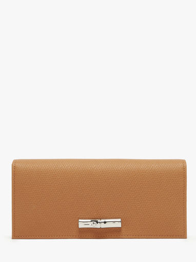 Longchamp Le roseau Portefeuille Bruin