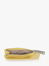 Portefeuille Leder Lancaster Geel paris pm 22-vue-porte