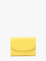 Portefeuille Leder Lancaster Geel paris pm 24