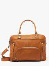 Handtas Vintage Leder Nat et nin Bruin vintage MACY