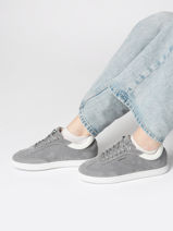 Sneakers Uit Leder Calvin klein jeans Grijs women 24360IW-vue-porte