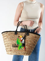 Schoudertas Panier Stro Lola casademunt Bruin panier 89-vue-porte