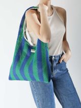 Handtas Crochet Wouf Veelkleurig crochet XTO25010-vue-porte