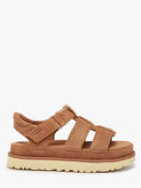 Sandalen Uit Leder Ugg Bruin women 1137890