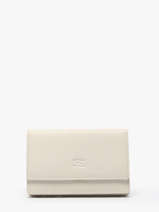 Portefeuille Caviar Leder Crinkles Beige caviar 14001