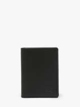 Portefeuille Leder Crinkles Zwart caviar 14255