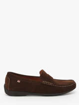 Stadsschoenen Afelpado Uit Leder Fluchos Bruin men F2207